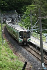 トンネル抜けると駅だった