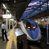京都鉄道博物館への道中：この子に乗って新大阪到着