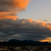 地元徘徊：夕陽に染まる空