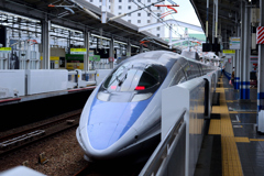 京都鉄道博物館への道中：岡山駅にて