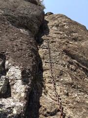 鎖場（鐘掛岩）のある姫路市奥山の小富士山に登りました