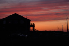 夕日