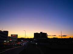 夕暮れ