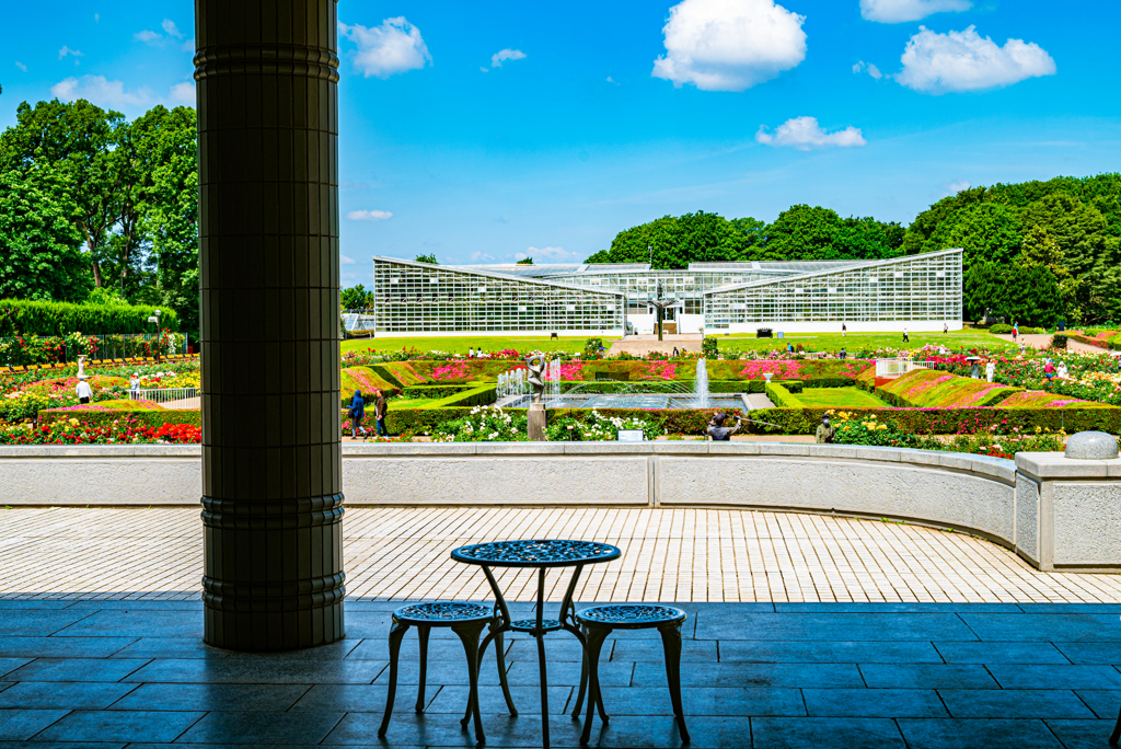公園のテラス