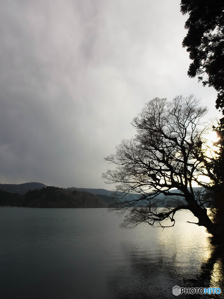 夕方の水面