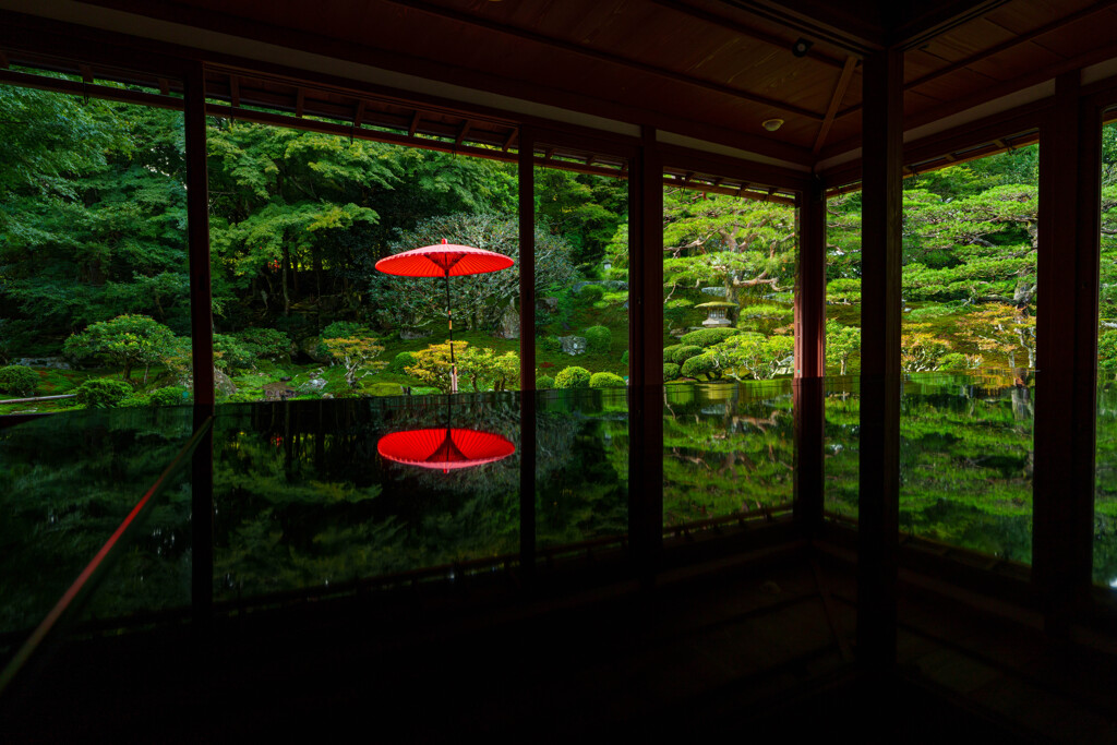 延暦寺の里坊 『旧竹林院』のリフレクション