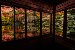 旧竹林院の紅葉ライトアップ