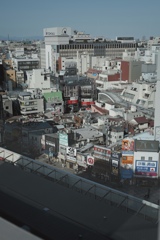 上から眺める見慣れないハモニカ横丁