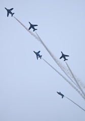 小牧基地航空祭2025 ブルーインパルス「チェンジオーバーターン」