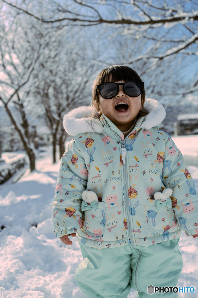 雪遊び