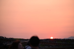 夕焼け　みんな見たい
