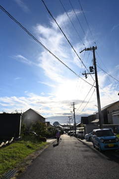 朝の空