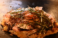 念願のお好み焼き