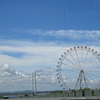 明石海峡大橋と大観覧車