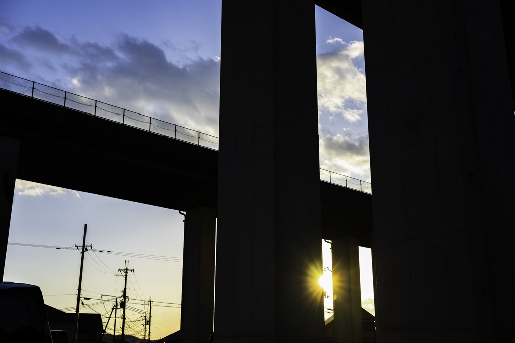 夕日