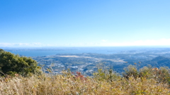 山頂で