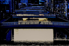 工業地帯の夕暮れ