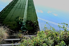 風が止んだ日の淀川②自転車