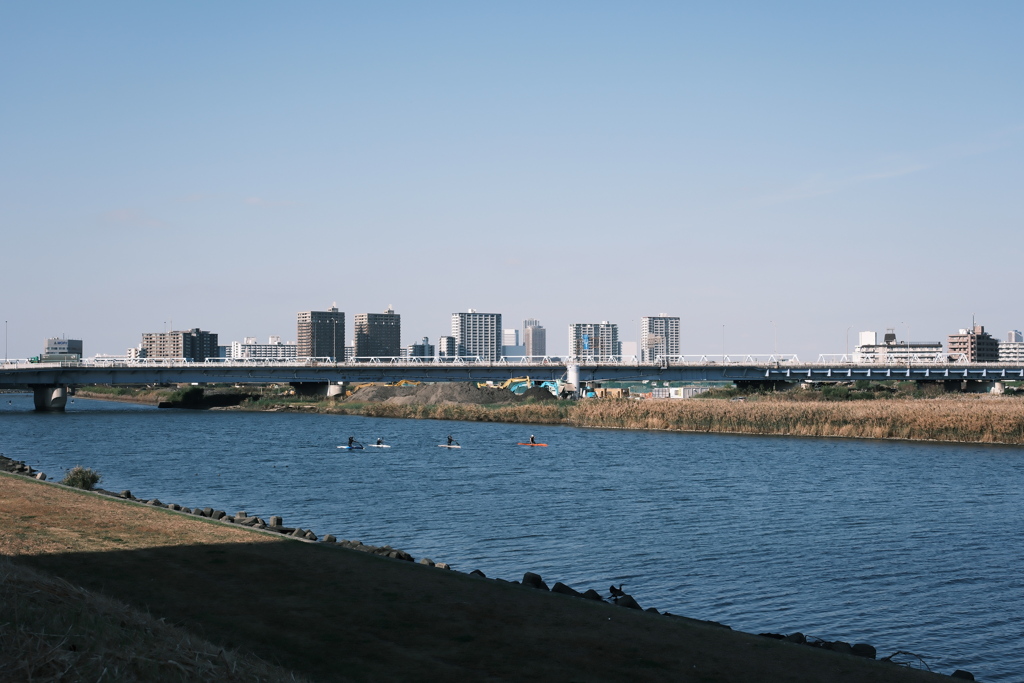 多摩川の日常