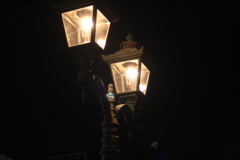 福山城の横の道にある