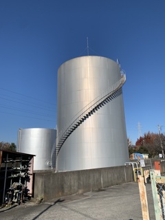 晴天のタンク