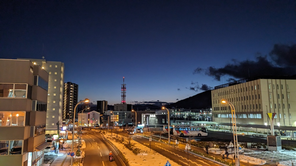 長野駅でのマジックアワー
