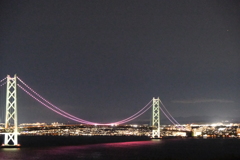 明石海峡大橋　夜