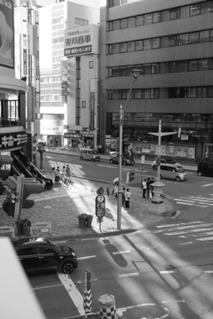 長野駅前の陸橋？スカイウォーク的なところから