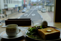 道後温泉で朝食