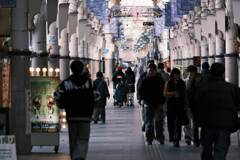 1/4の権堂の通りの人出