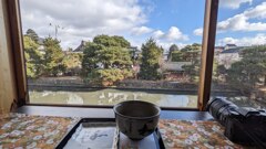 善光寺のお寺cafeからの眺め　2025/1