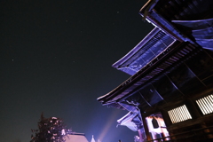 善光寺とオリオン座