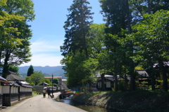 神社脇の小道