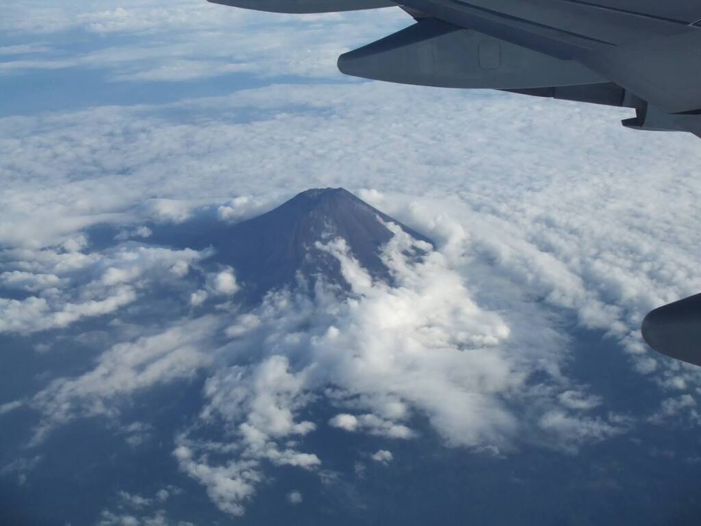 飛行機から富士山　2006年9月