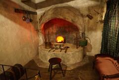 地下の暖炉!素敵でした〜。