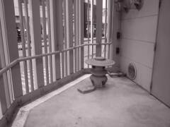 鉄格子に囲まれた庭園？庭。ながの東急。