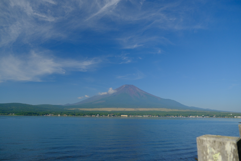 山中湖から富士山
