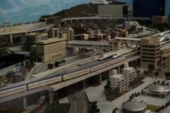 北陸新幹線が走る街ジオラマ