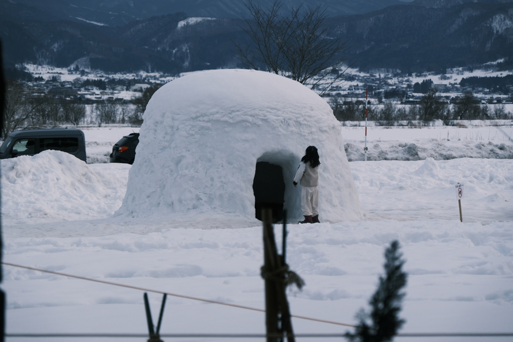 飯山のかまくら。来週は雪まつり
