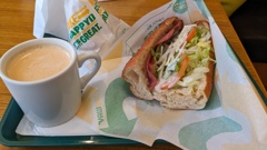 サブウェイの朝ごはん