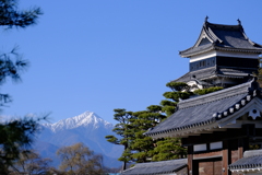 松本城と常念かな？