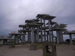 富津岬の公園モニュメント　2008/9
