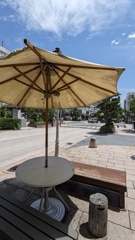 善光寺門前通り　夏空で暑くて梅雨感なしですね。