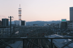 長野駅からの眺め