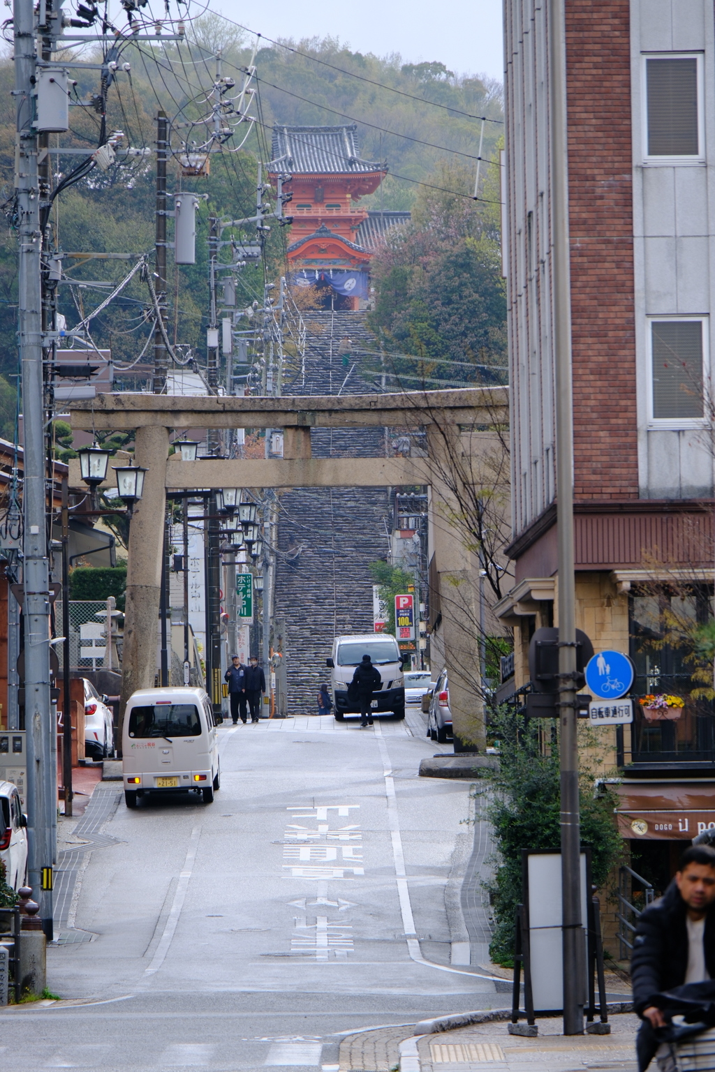 道後温泉にあった階段