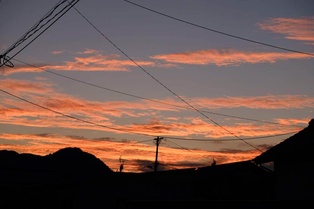 夕焼けの雲　2024/8月