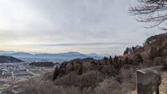 須坂市の丘から妙高、黒姫方面