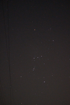 手持ちでオリオン座撮れるかな