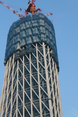 在りし日の作ってる途中のスカイツリー　2009/11