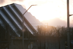 エムウェーブに沈む